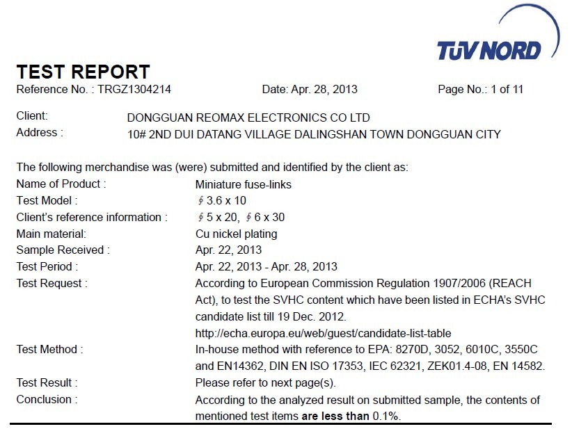Reomax Electronics (HK) Limited
